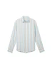 relaxed striped twill shirt