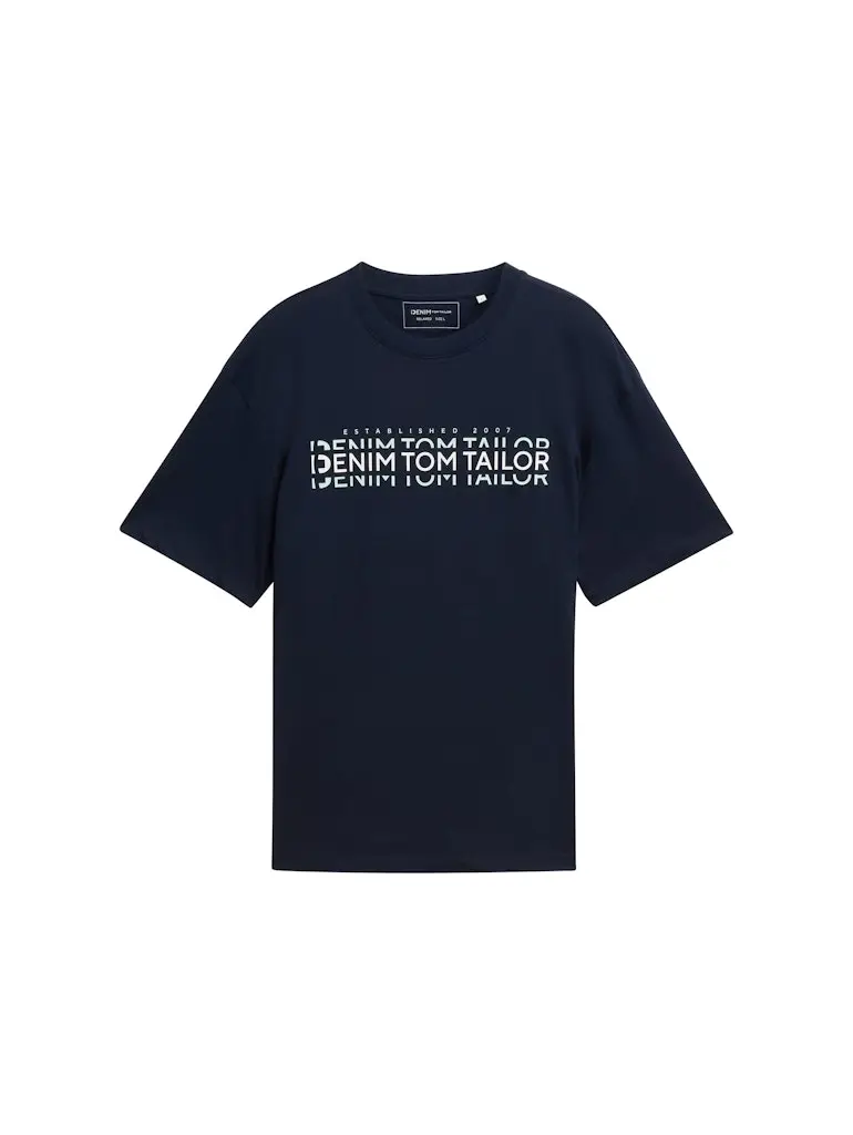 Relaxed T-Shirt mit Logo Print