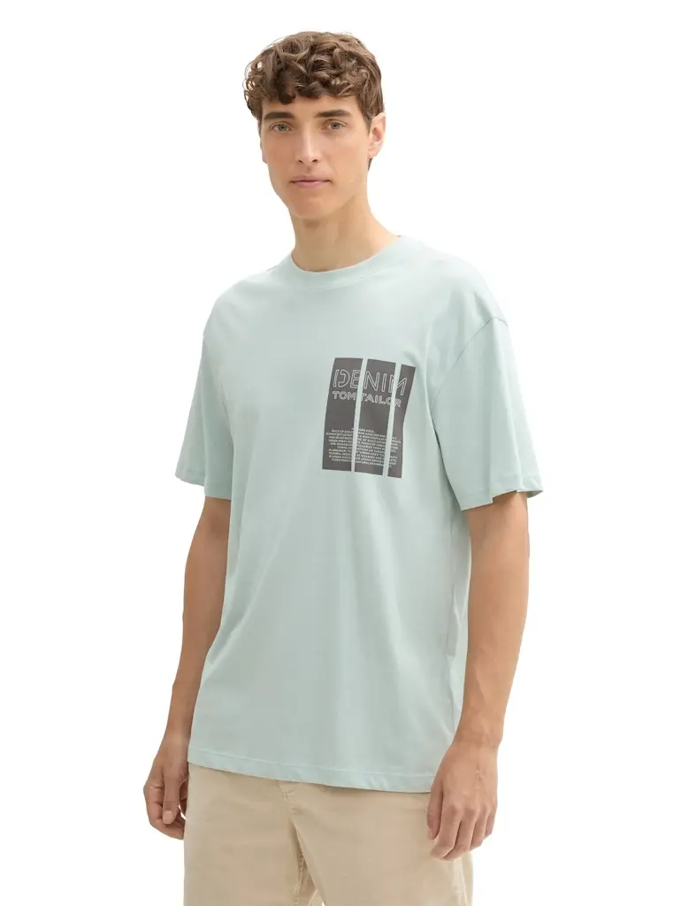 Relaxed T-Shirt mit Logo Print