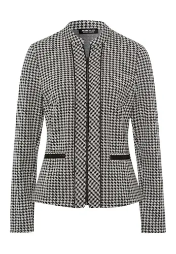 Reversblazer FROZEN FLAIR mit trendigem Hahnentrittmuster