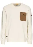 Rundhals Sweatshirt mit Brusttasche