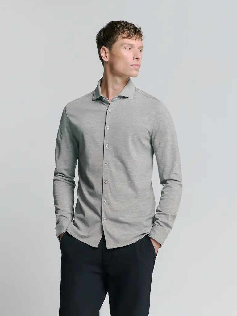 Shirt Jersey Melange Stretch