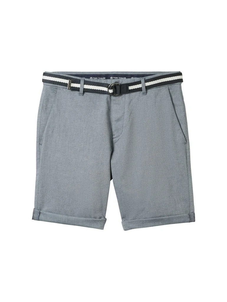 Slim Chino Shorts mit Gürtel