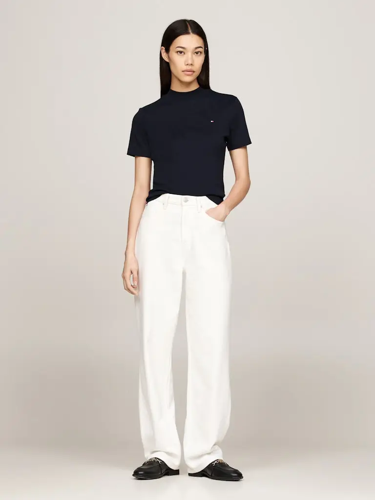 SLIM CODY CROP MOCK-NK