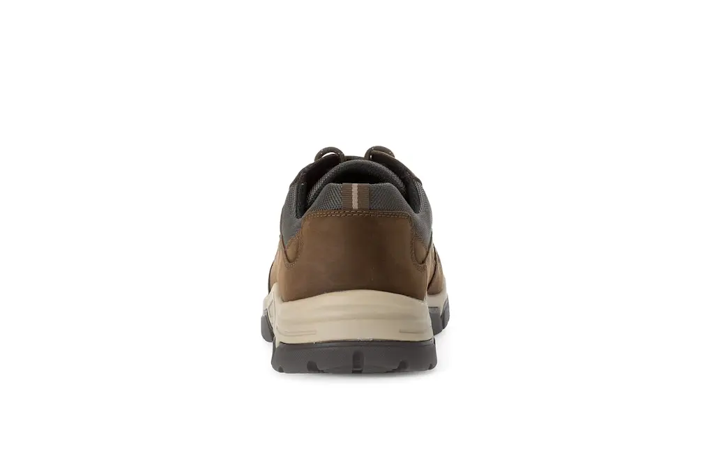 Sneaker low Materialmix Leder/Textil braun