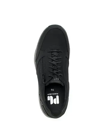 Sneaker low Rauleder schwarz