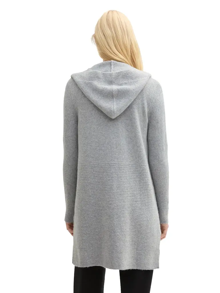 Strick Cardigan mit Kapuze