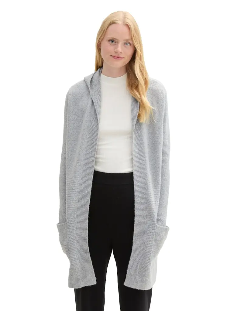 Strick Cardigan mit Kapuze