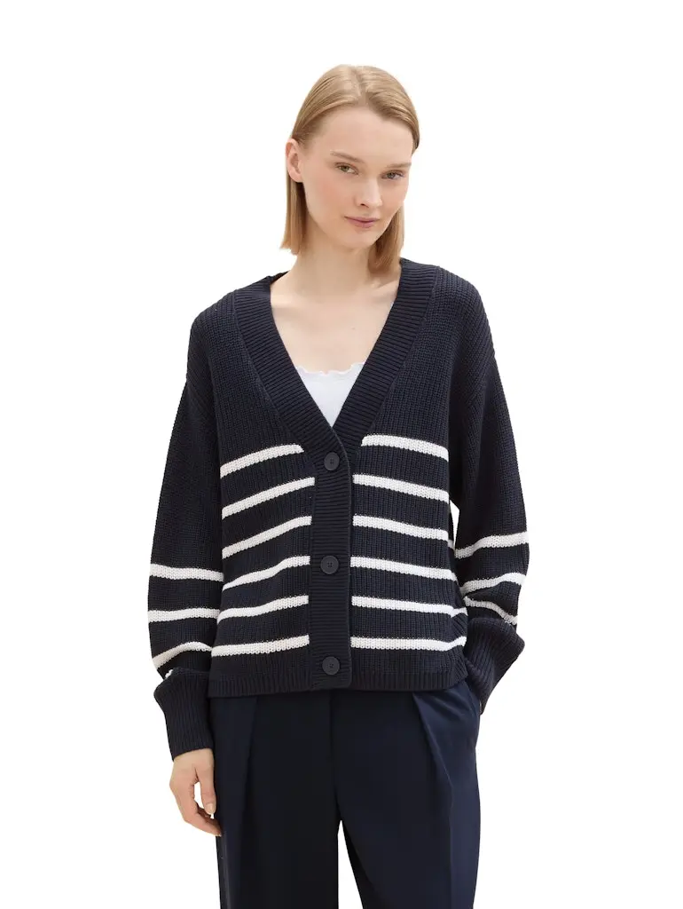 Strick Cardigan mit V-Ausschnitt