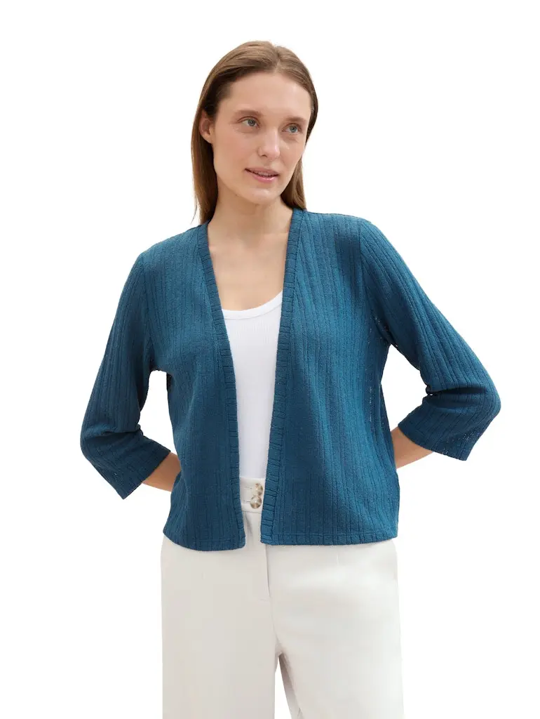 Strickjacke mit 3/4-Arm