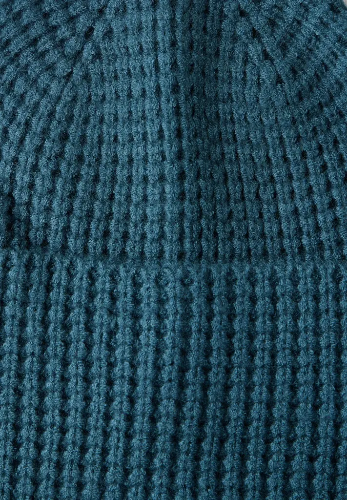 Strickmütze mit Struktur