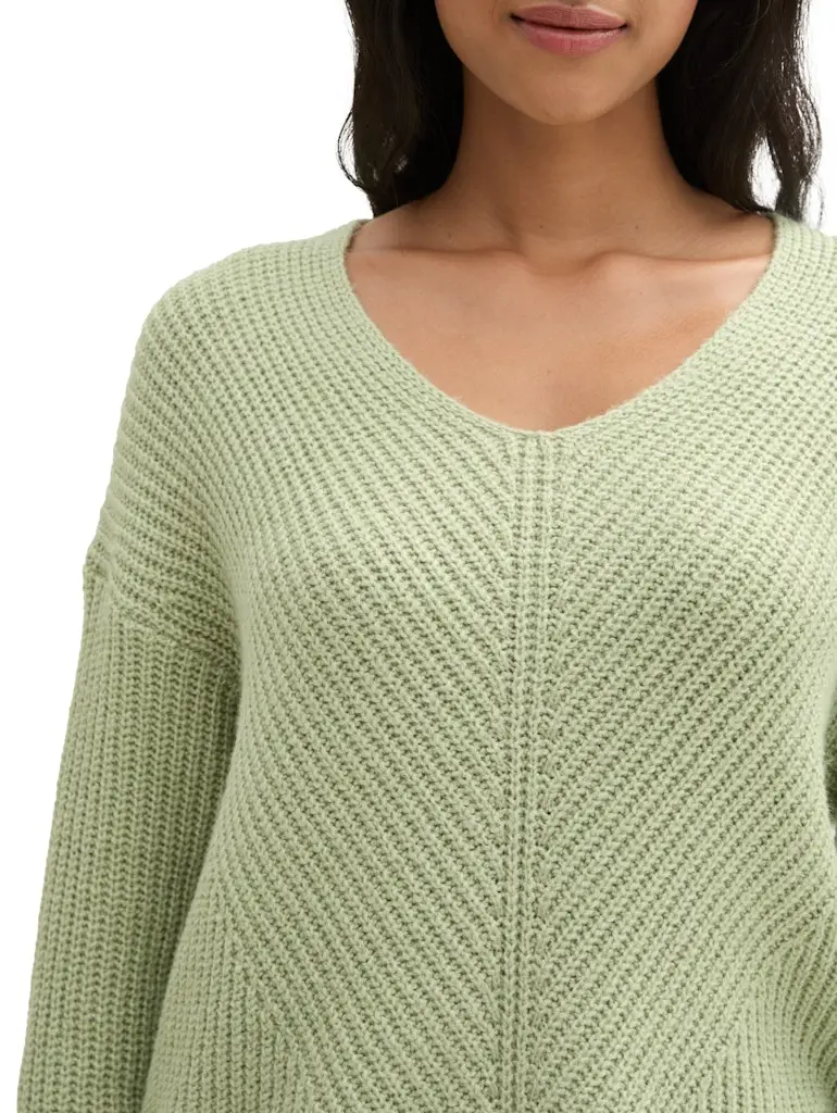 Strickpullover mit V-Ausschnitt