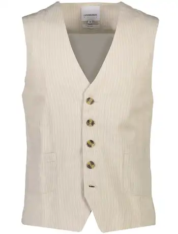 Striped linen waistcoat