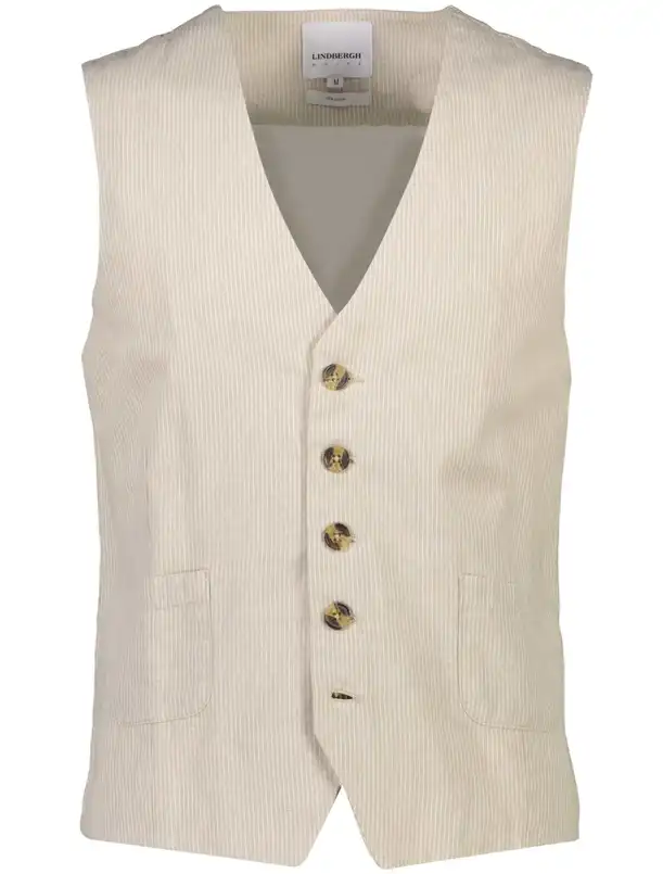 Striped linen waistcoat