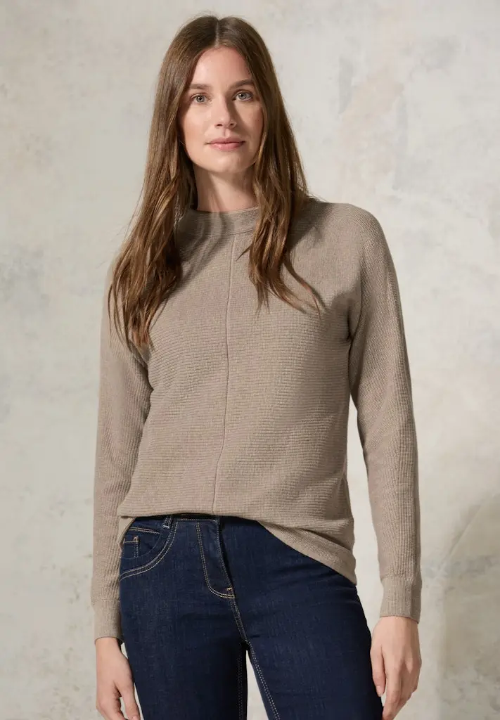 Strukturmix Dolman Pullover