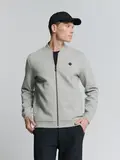 Sweater Full Zipper Pique Bomber