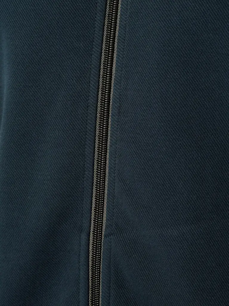 Sweater Full Zipper Twill Jacquard