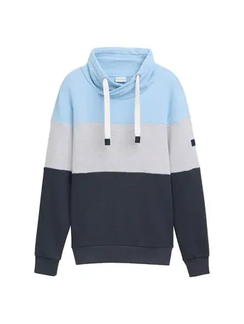 Sweatshirt mit Colour Blocking