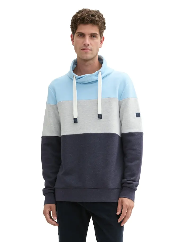 Sweatshirt mit Colour Blocking