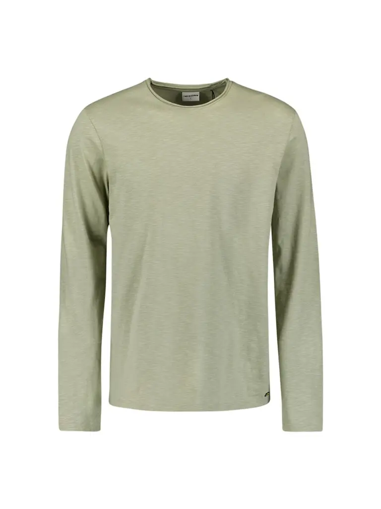 T-Shirt Long Sleeve Crewneck Slub