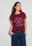 T-Shirt mit Glitzerwording