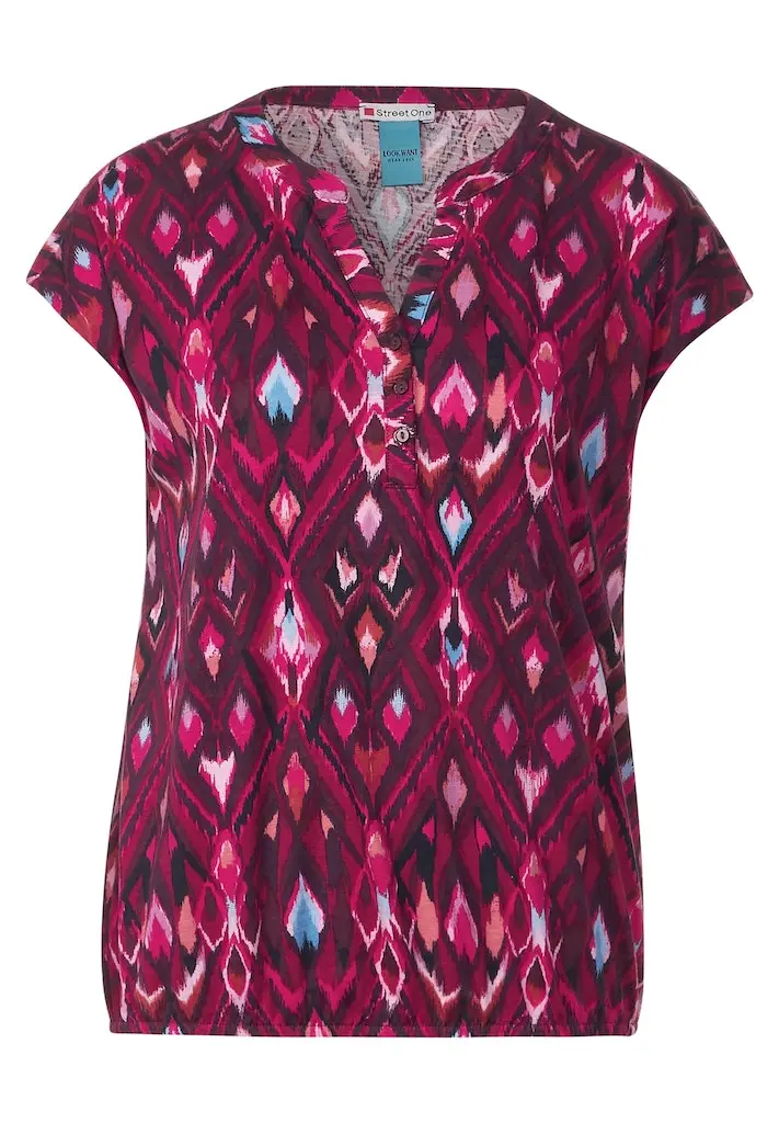 T-Shirt mit Ikat Print