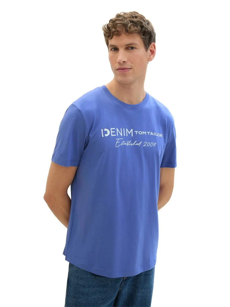 T-Shirt mit Logo Print