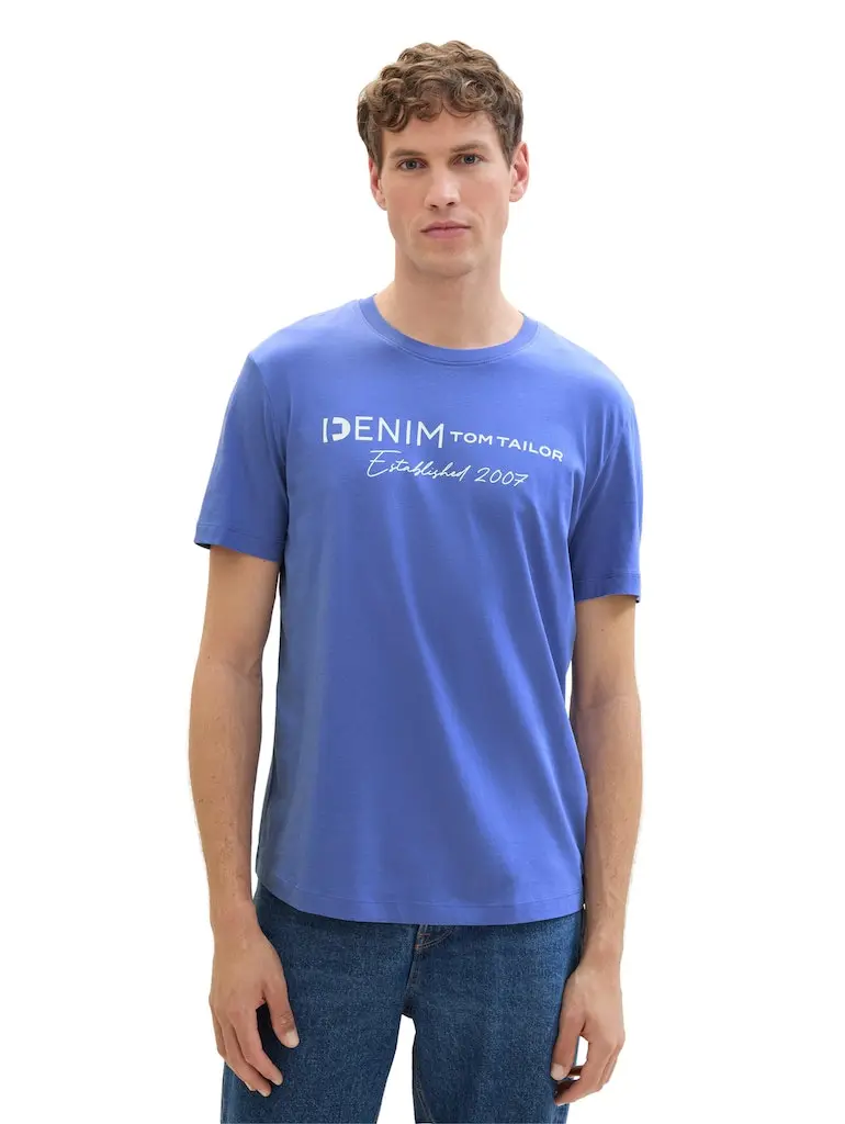 T-Shirt mit Logo Print