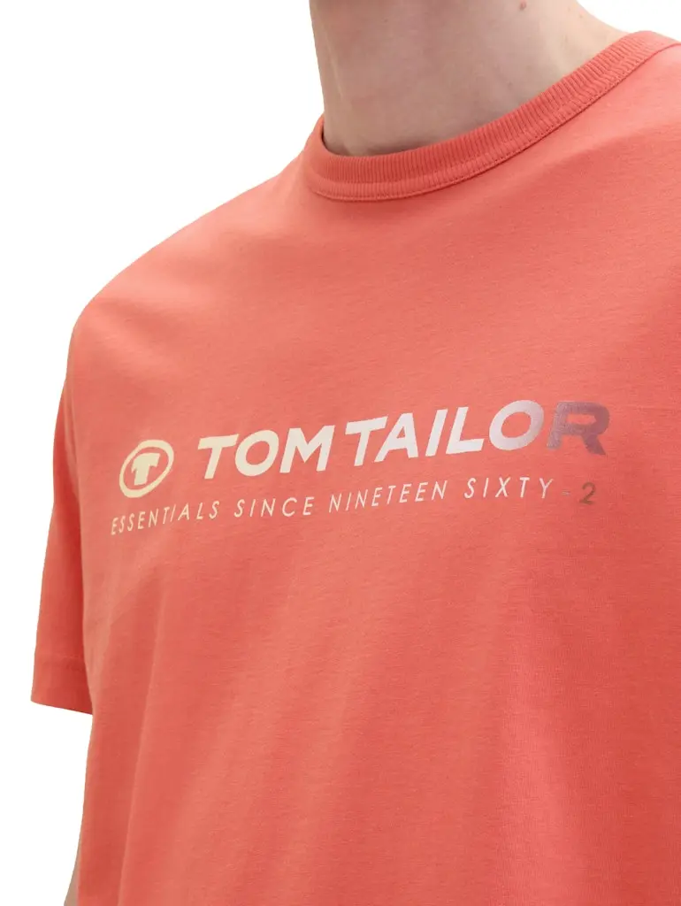 T-Shirt mit Logo Print