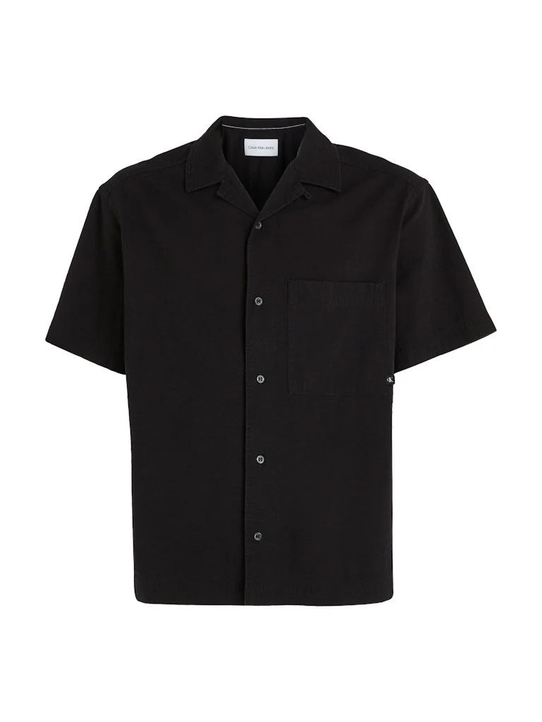 TEXTURED COTTON SS SHIRT