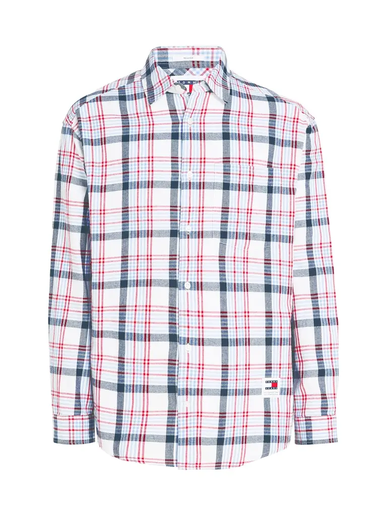 TJM CHECK PEACHED SHIRT EXT