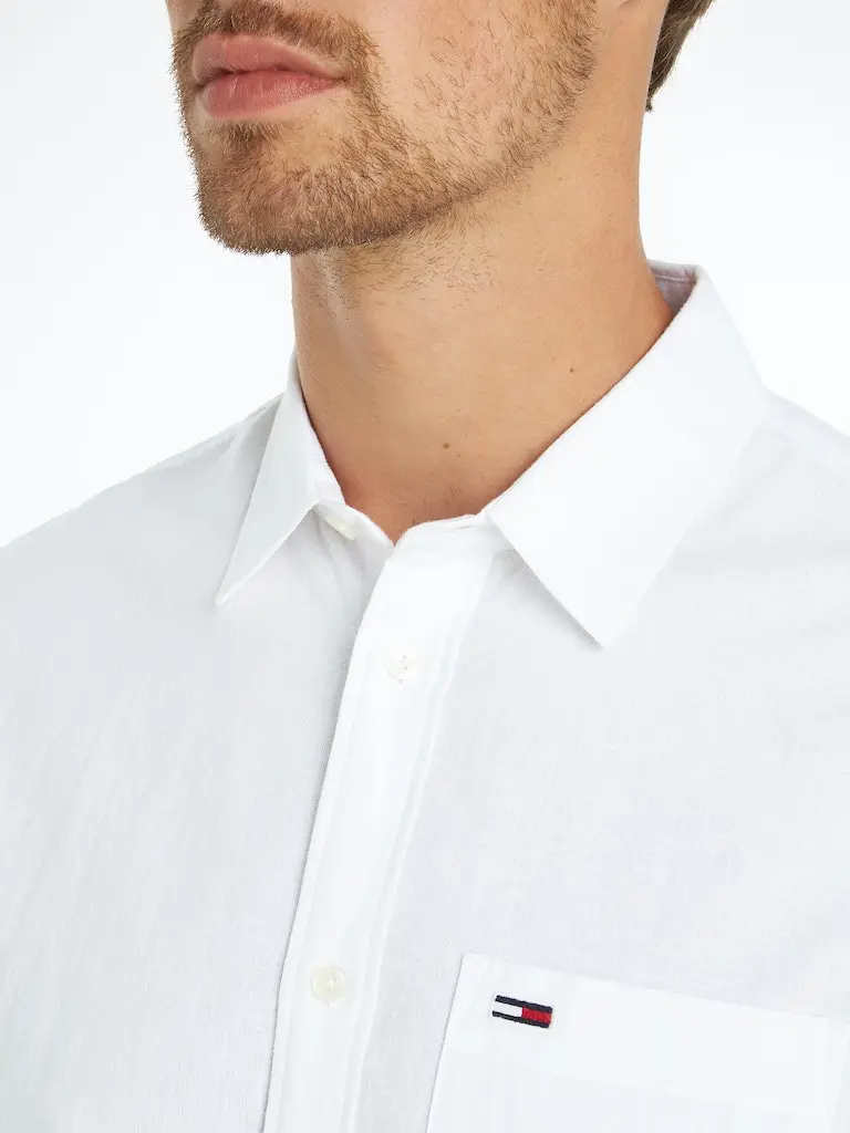 TJM REG LINEN BLEND SHIRT