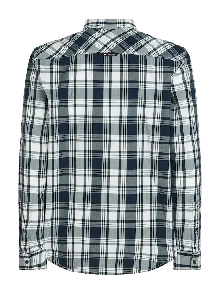 TJM REG POPLIN CHECK SHIRT