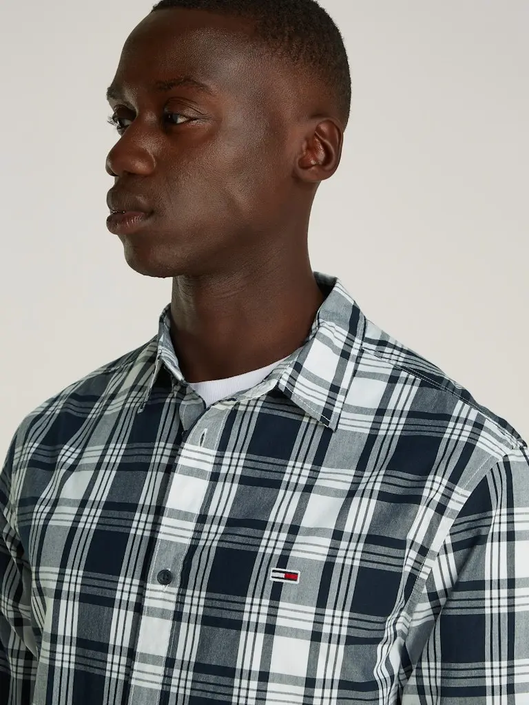 TJM REG POPLIN CHECK SHIRT