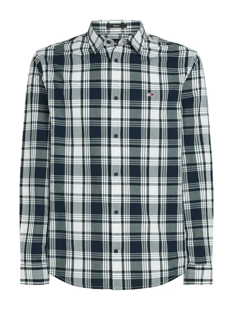 TJM REG POPLIN CHECK SHIRT