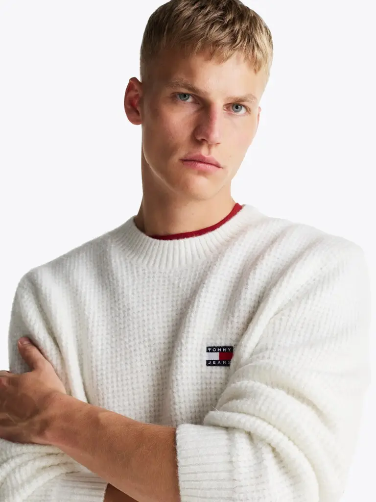 TJM REG WAFFLE SWEATER