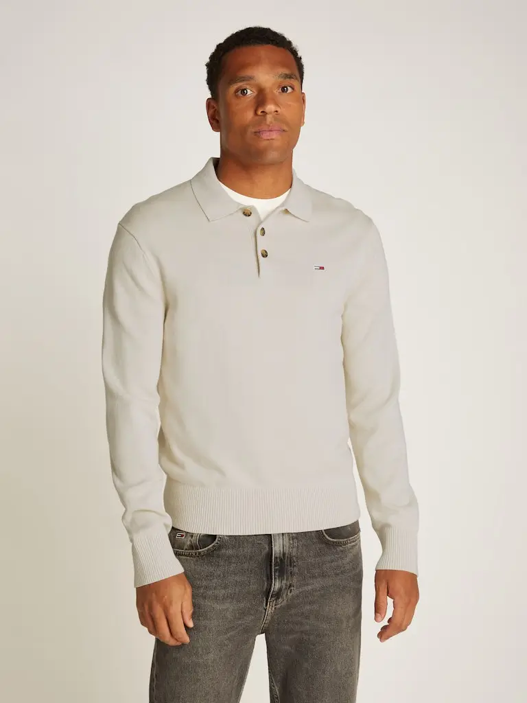 TJM SLIM ESSENTIAL POLO SWEATER