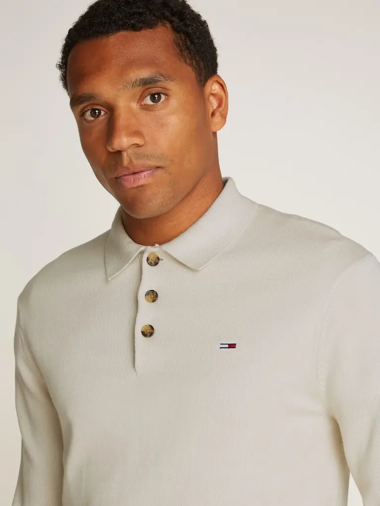 TJM SLIM ESSENTIAL POLO SWEATER