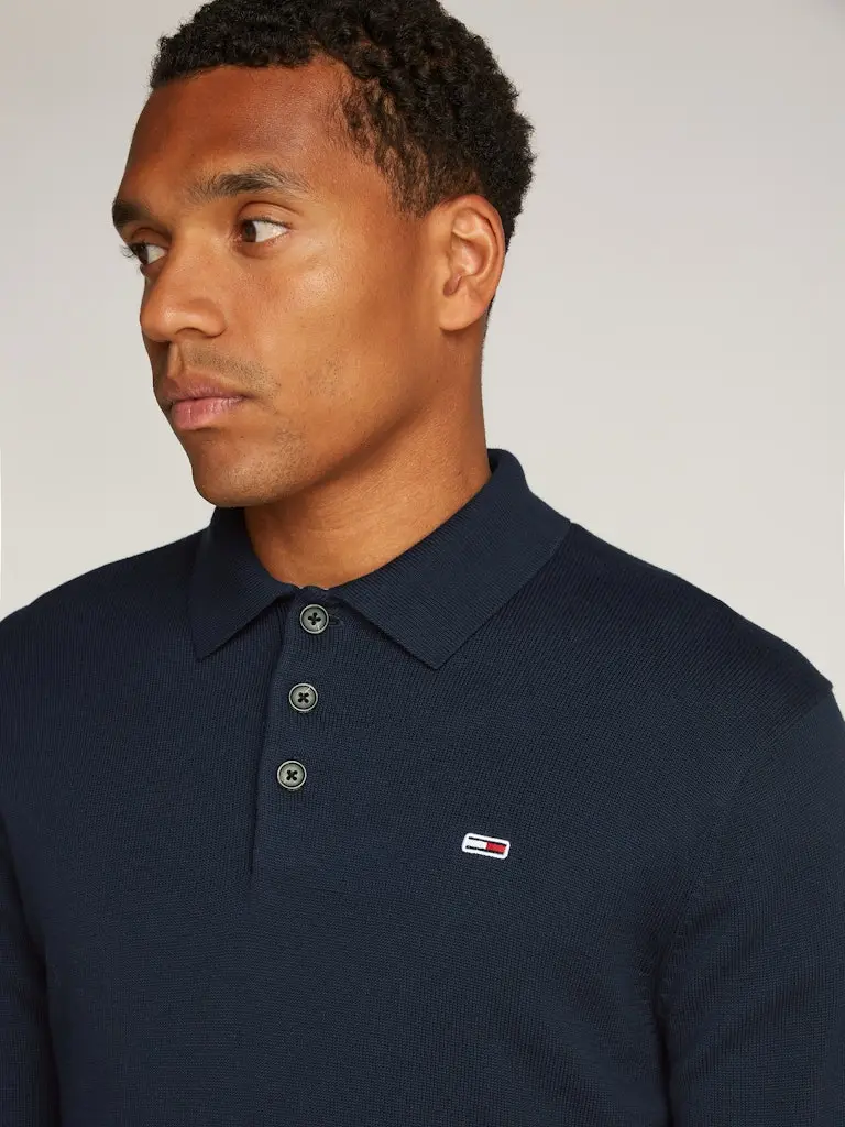 TJM SLIM ESSENTIAL POLO SWEATER