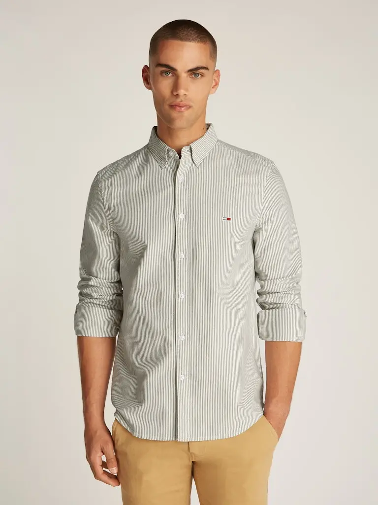 TJM SLIM STRIPE OXFORD SHIRT EXT