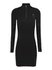 TJW 1/4 ZIP SWEATER CABLE DRESS