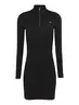 TJW 1/4 ZIP SWEATER CABLE DRESS