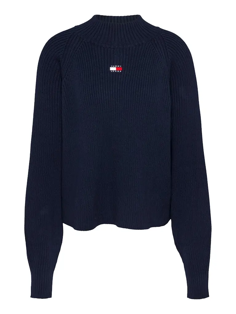 TJW BADGE MOCKNECK SWEATER