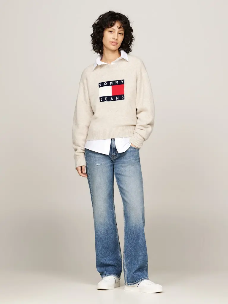 TJW MELANGE FLAG SWEATER EXT