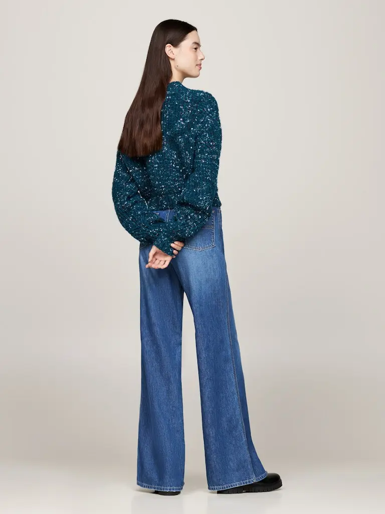 TJW MOCKNECK MARLED YARN SWEATER