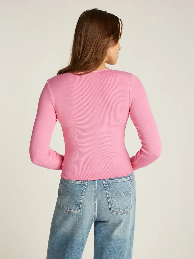 TJW SLIM SCALLOP RIB LS