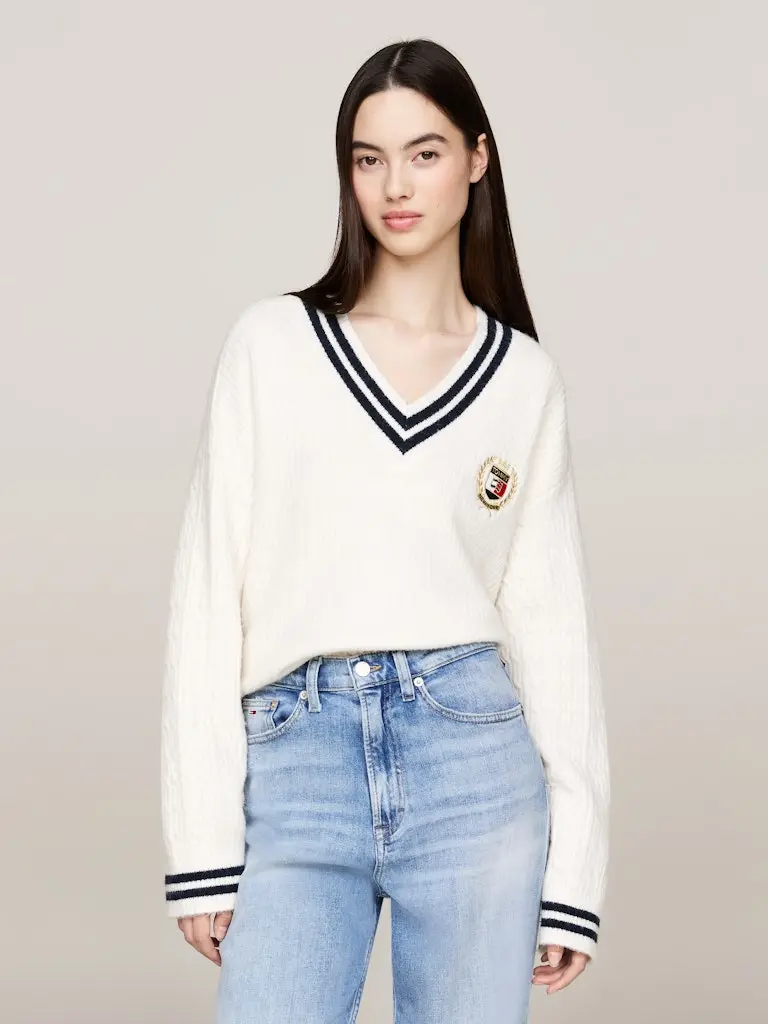 TJW VNCK CREST CABLE SWEATER EXT