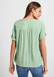 Unifarbene Basic Bluse