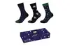 Unisex organic cotton Christmas Socks in Box 3p