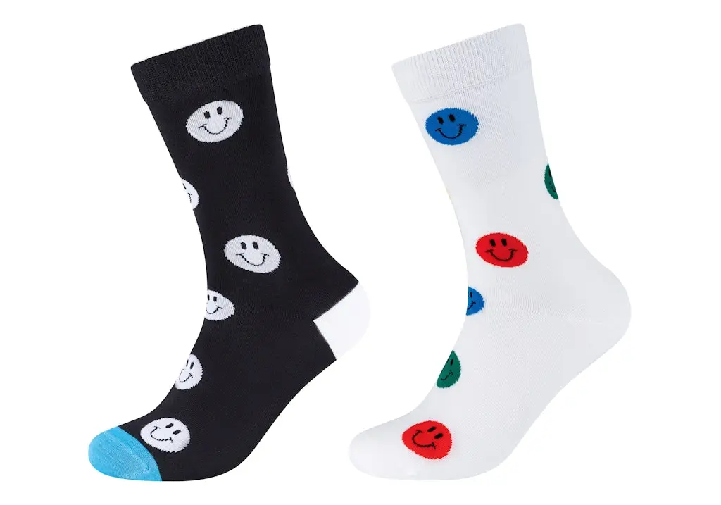 Unisex organic cotton motifs Socks 2p